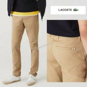 LACOSTE Slim Fit Stretch Chino Pants Mens